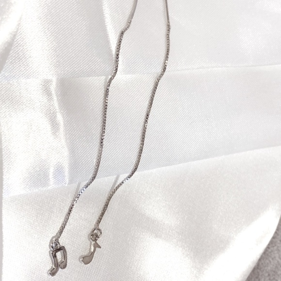 3-$15 Trendy Music Notes Chain Threader Dangle Earrings - Picture 3 of 3